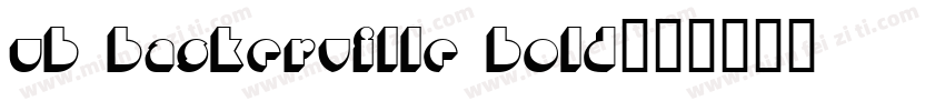 UB Baskerville Bold字体转换